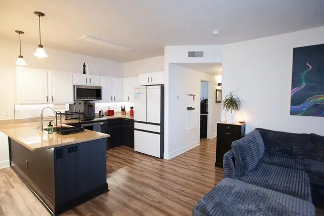 Kitchen with updated appliances at Pheasant Run Condo, Coeur d'Alene Idaho